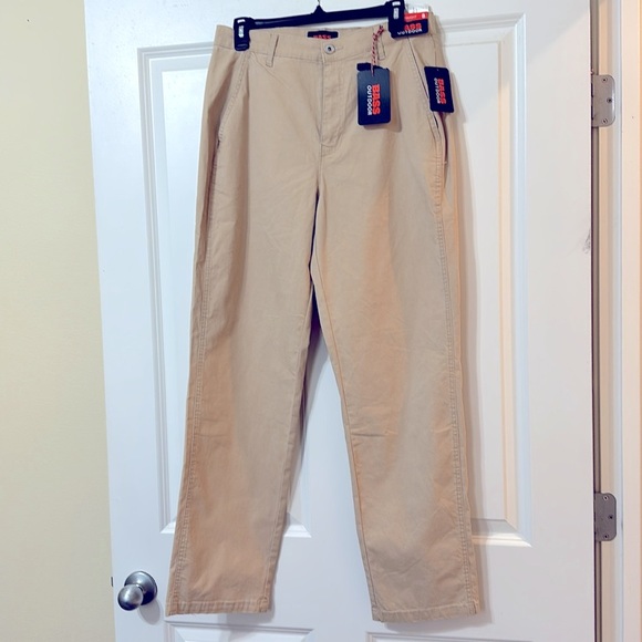 NWT Bass Outdoor Women's Stretch-Canvas Anywhere Pants, Irish Cream, Size‎ 8 - Picture 2 of 13